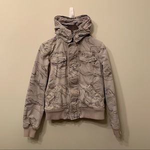 TNA Grey Hooded Jacket